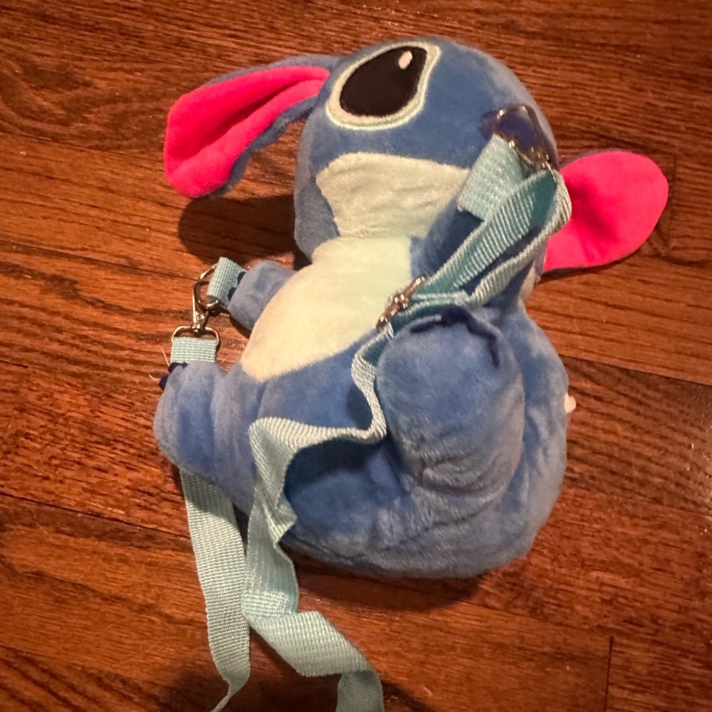 Disney Blue Stitch Plush Crossbody Bag new wo tag - Picture 7 of 9